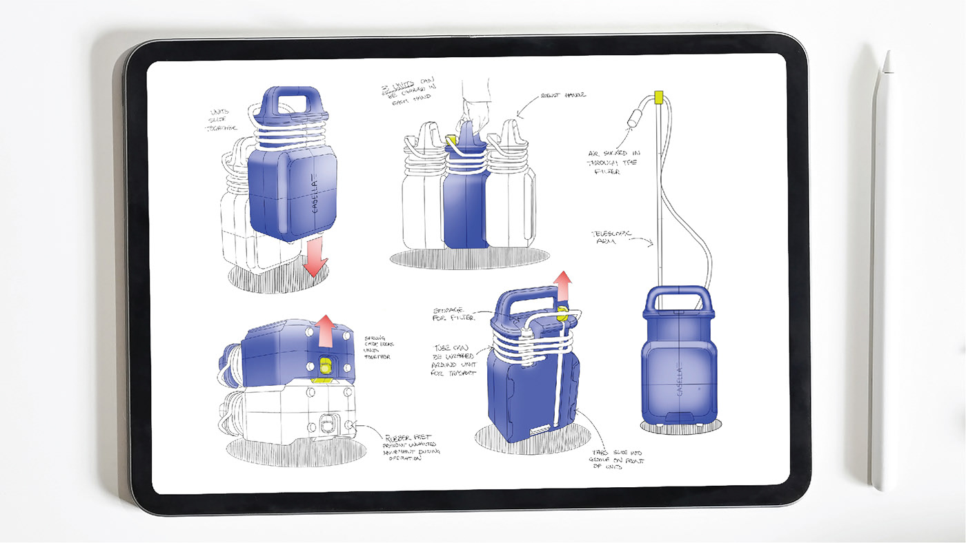 Casella，High space，Fall prevention，waterproof，pump，