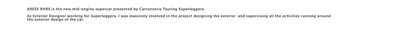 Super car，ARESE RH95，TOURING，SPERLEGRA，