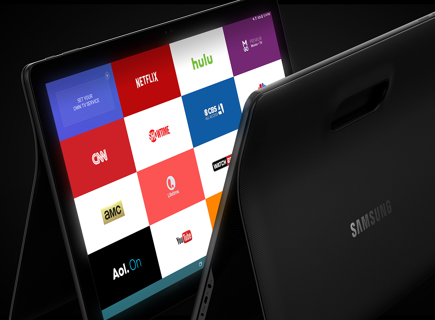 Portable，Galaxy View，Samsung，Flat，