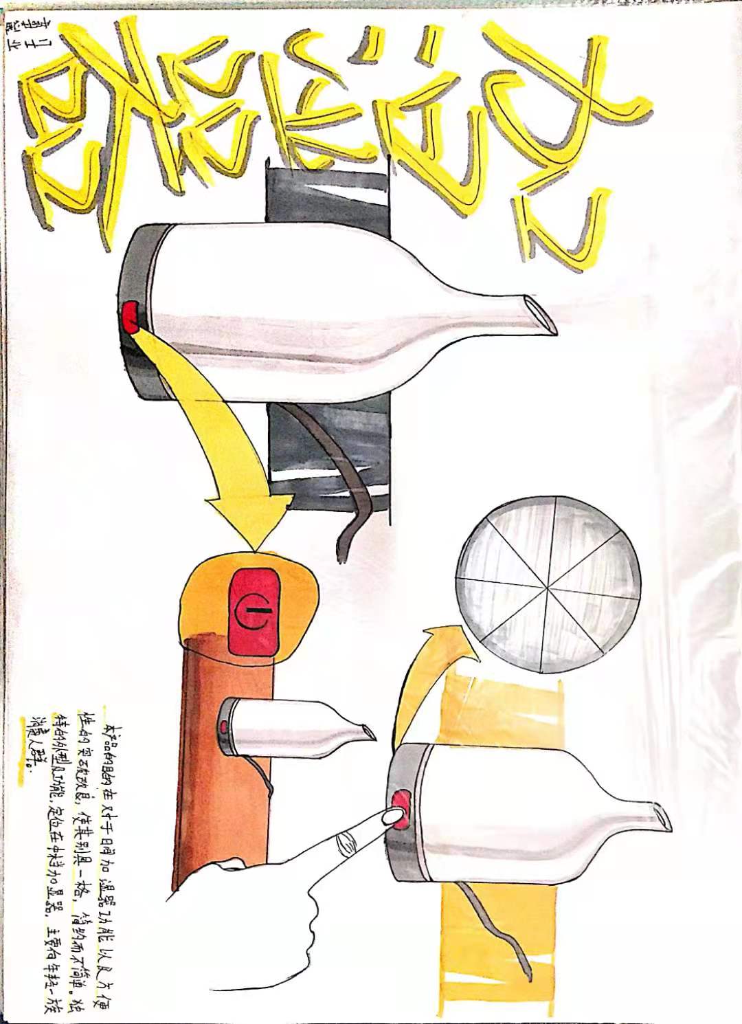 Product hand drawn renderings exercise，