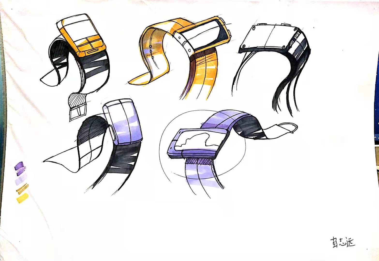 Renderings and hand drawing exercises，