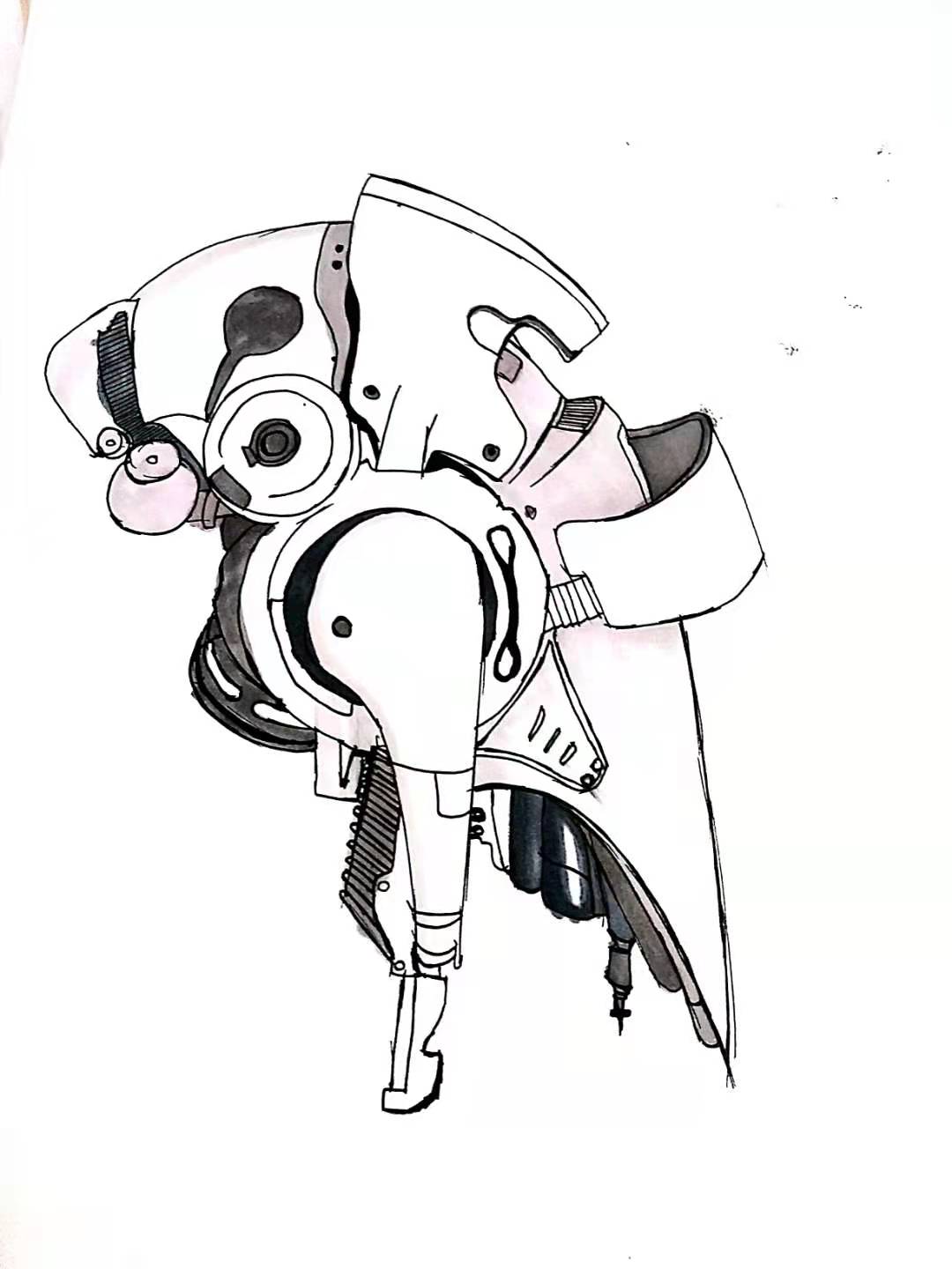 Renderings and hand drawing exercises，