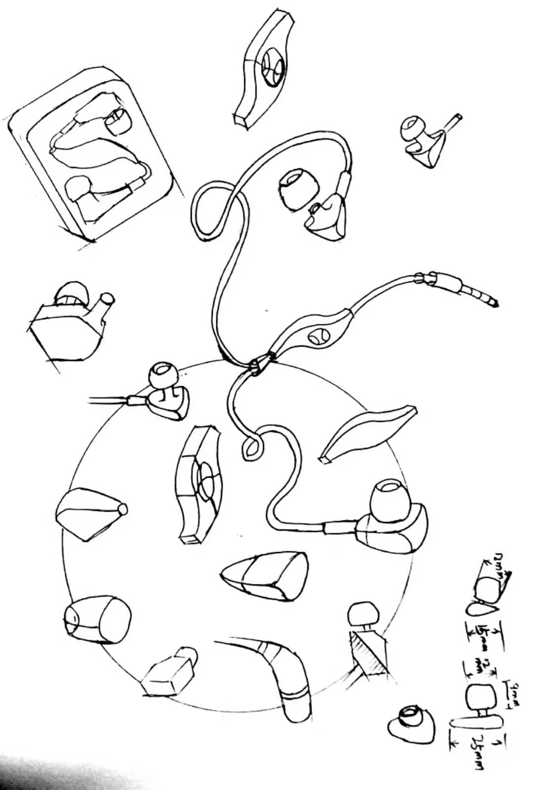 Renderings and hand drawing exercises，