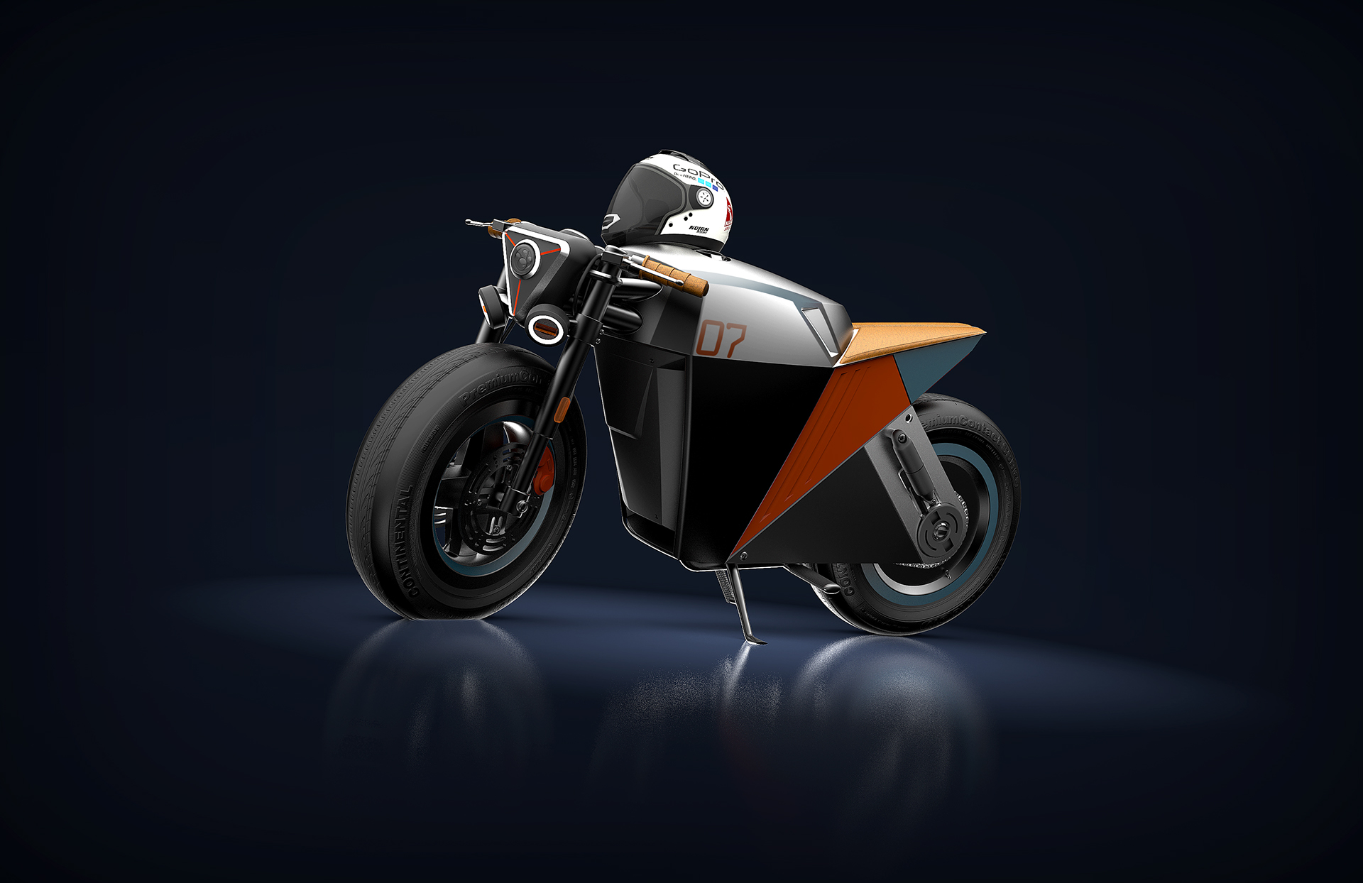 motorcycle，Cafe fighter，Concept map，