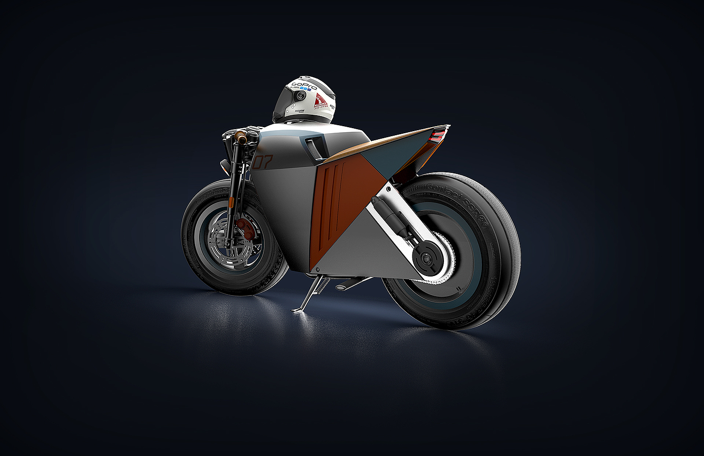 motorcycle，Cafe fighter，Concept map，