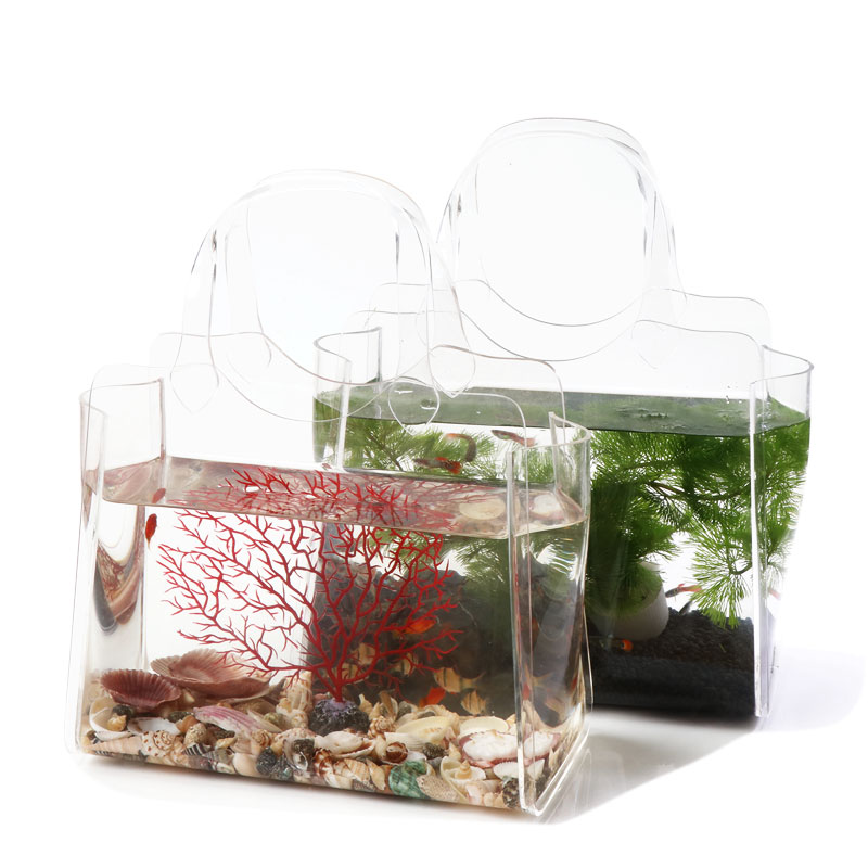 vase，Floral apparatus，flower arrangement，fish tank，Micro landscape，Transparent bag，