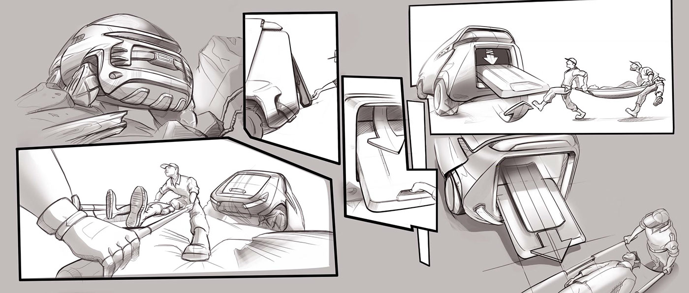 earthquake，Rescue vehicle，concept，