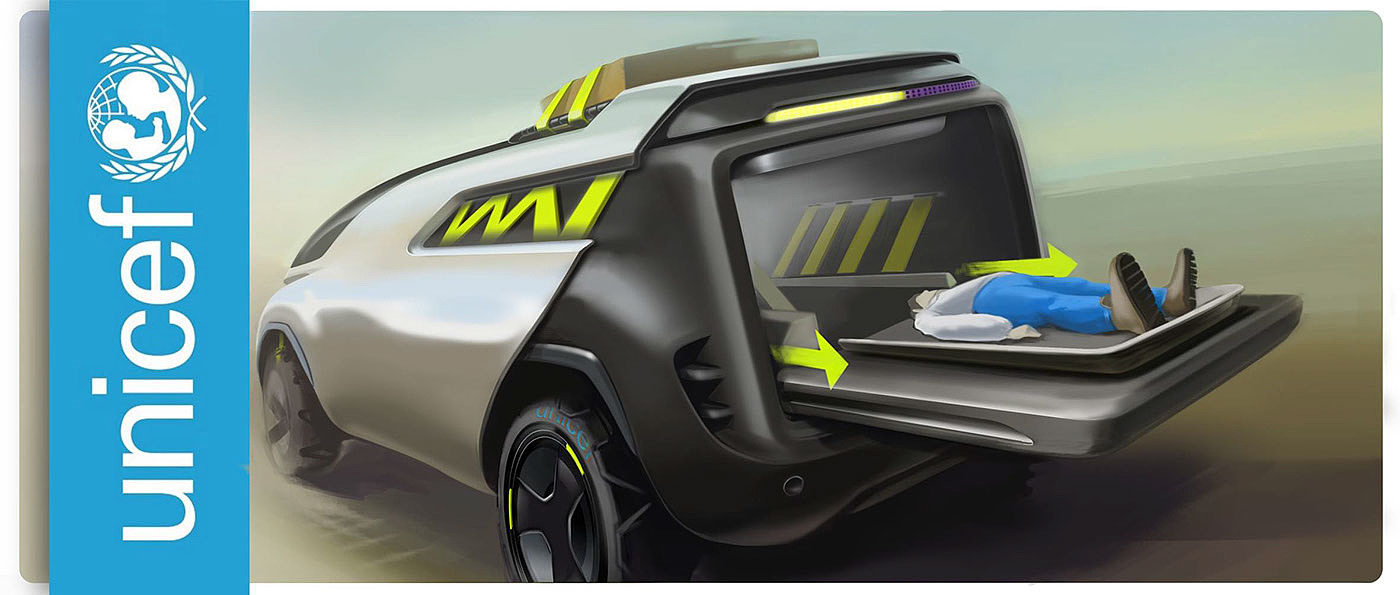earthquake，Rescue vehicle，concept，