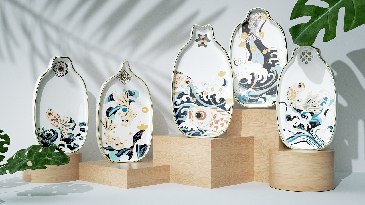 tableware，Cultural creation，Southern Fujian，Dripping beast，fish，
