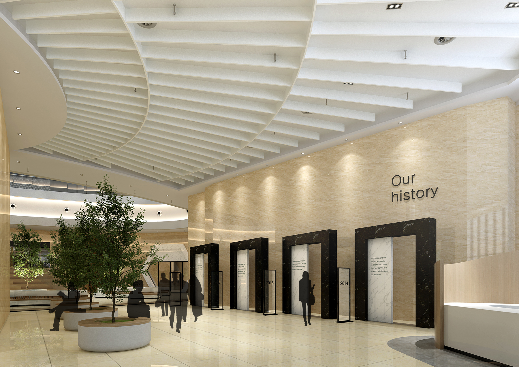 Interior architecture，office，Office decoration，