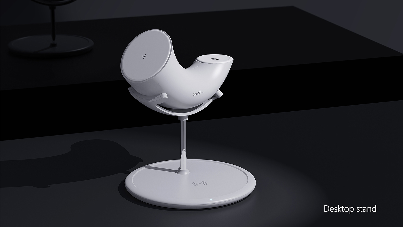 Wireless charging，3 in 1，Desktop Support，