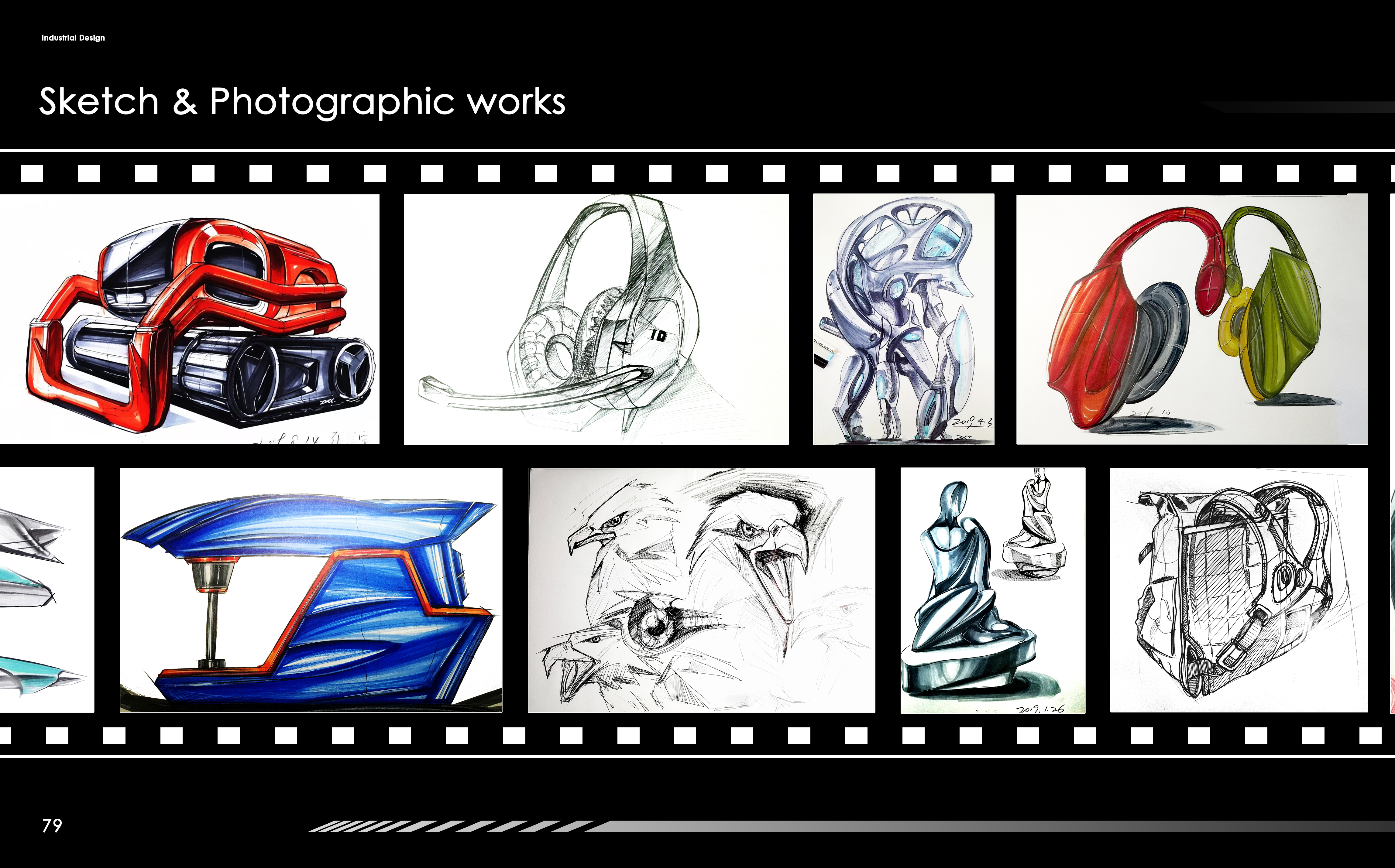 portfolio，Intelligent device，vehicle，communal facilities，Cultural and creative products，Collection of industrial design works，