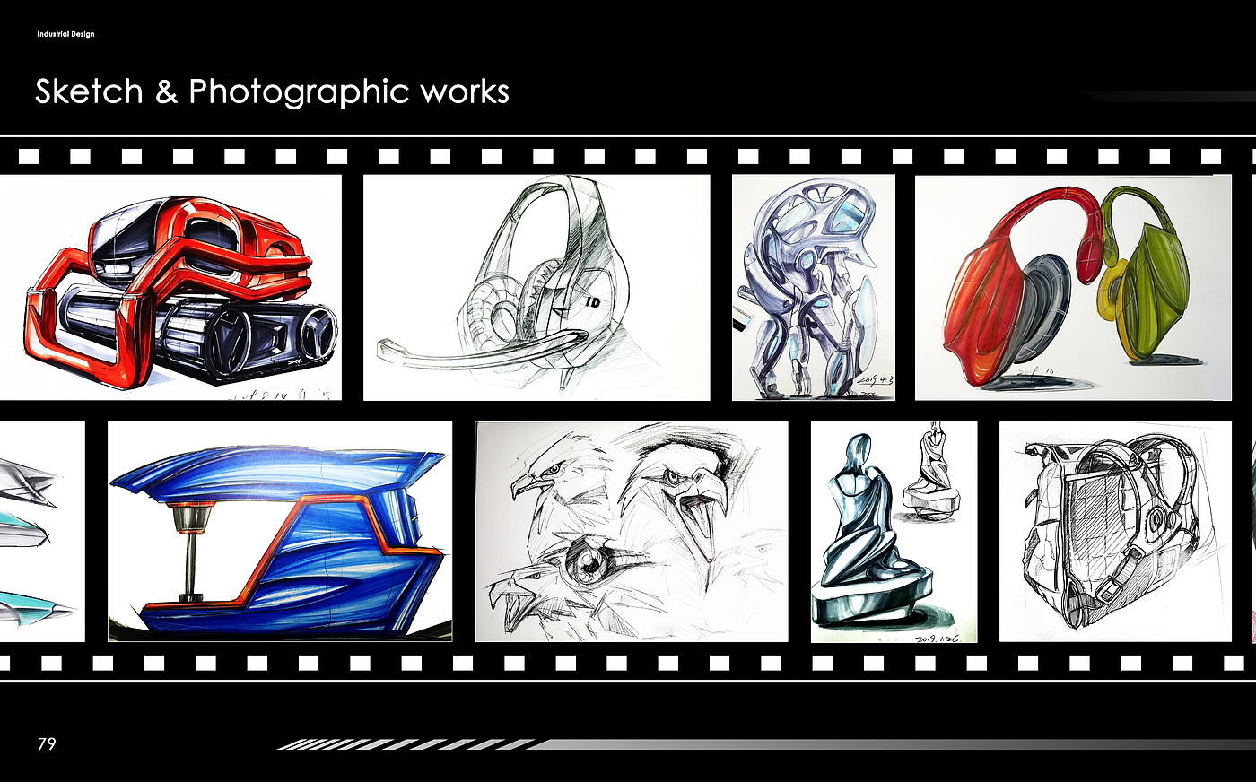 portfolio，Intelligent device，vehicle，communal facilities，Cultural and creative products，Collection of industrial design works，