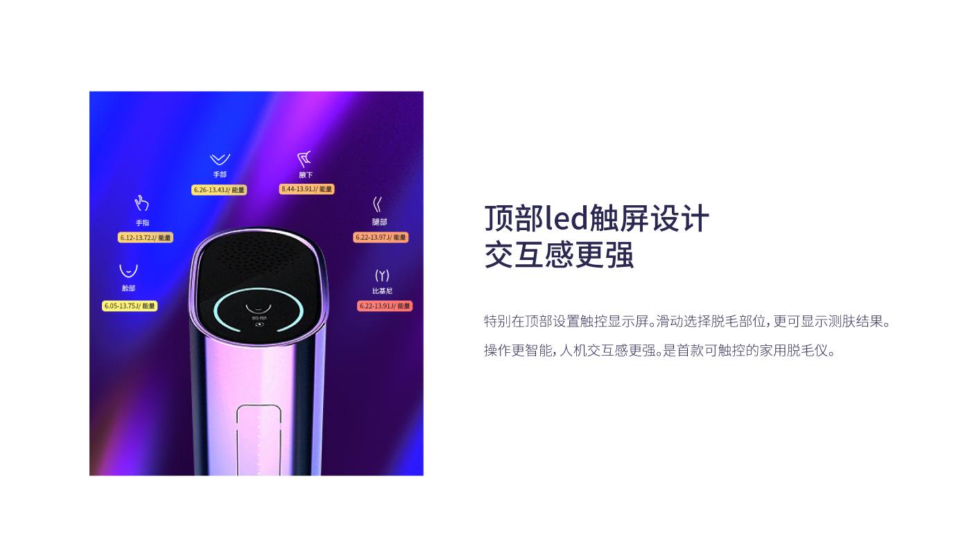 Design Zou industrial design，Beauty personal care，showyoung，Showyoung Aurora Epilator，