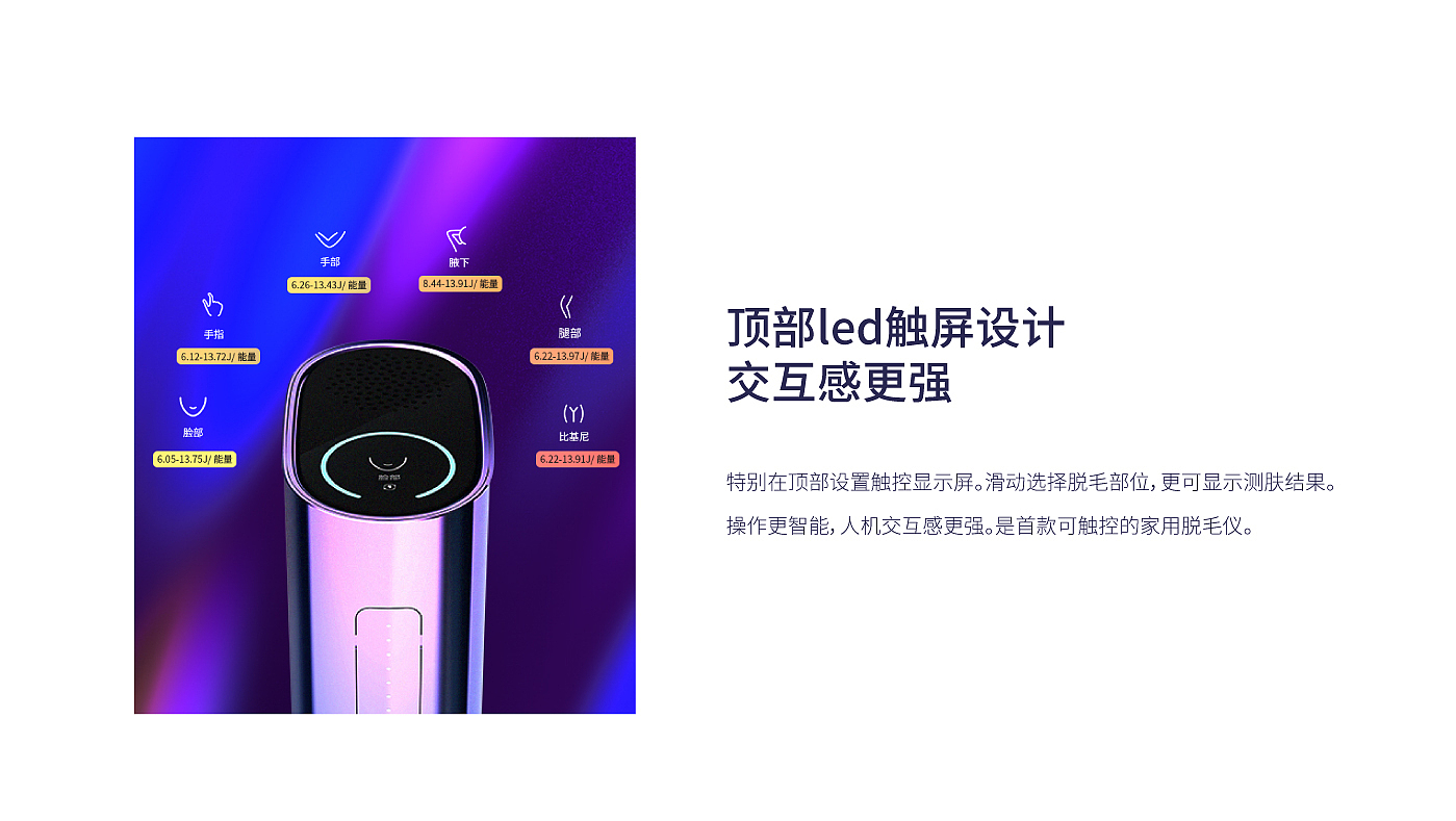 Design Zou industrial design，Beauty personal care，showyoung，Showyoung Aurora Epilator，