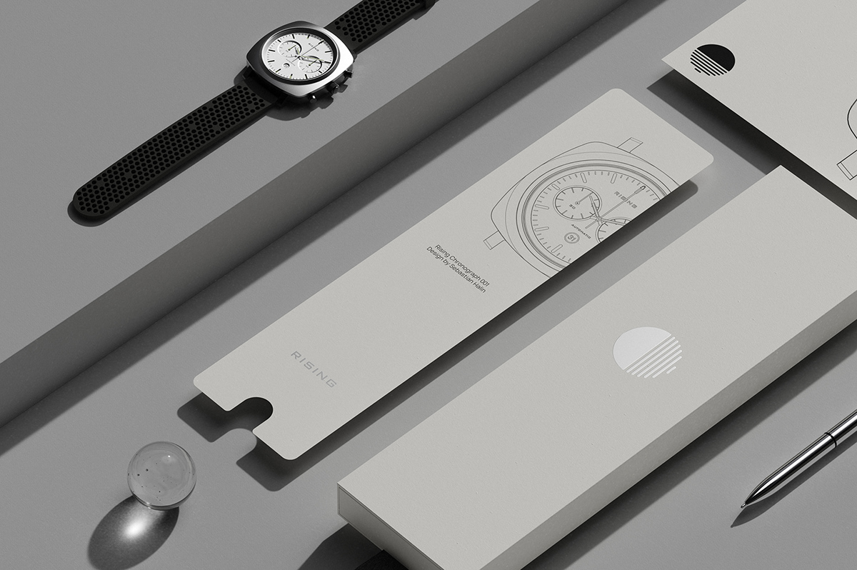 Rising Chronograph，Wrist watch，Hand drawn，