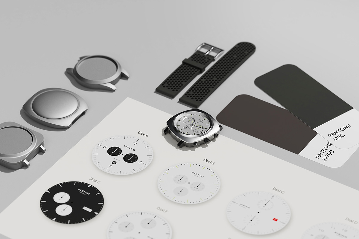 Rising Chronograph，Wrist watch，Hand drawn，