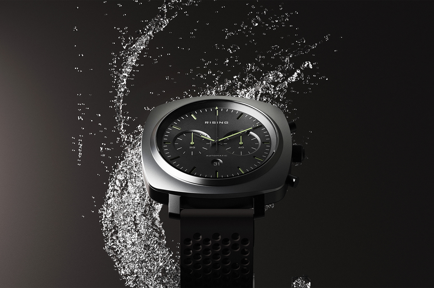 Rising Chronograph，Wrist watch，Hand drawn，