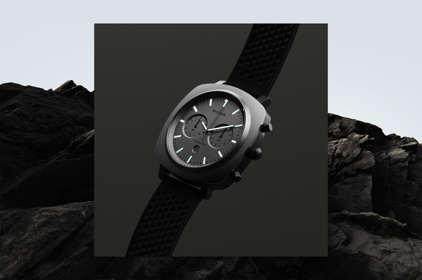 Rising Chronograph，Wrist watch，Hand drawn，