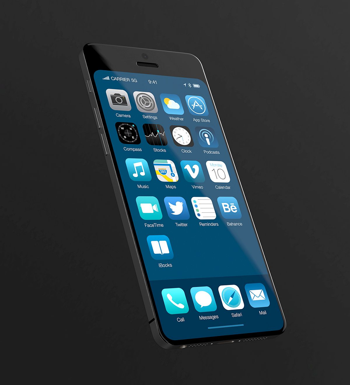 Full screen，Dual camera，Apple，iphone，conceptual design，