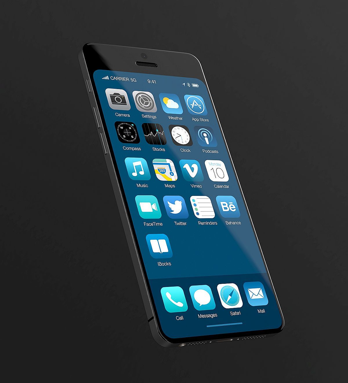 Full screen，Dual camera，Apple，iphone，conceptual design，