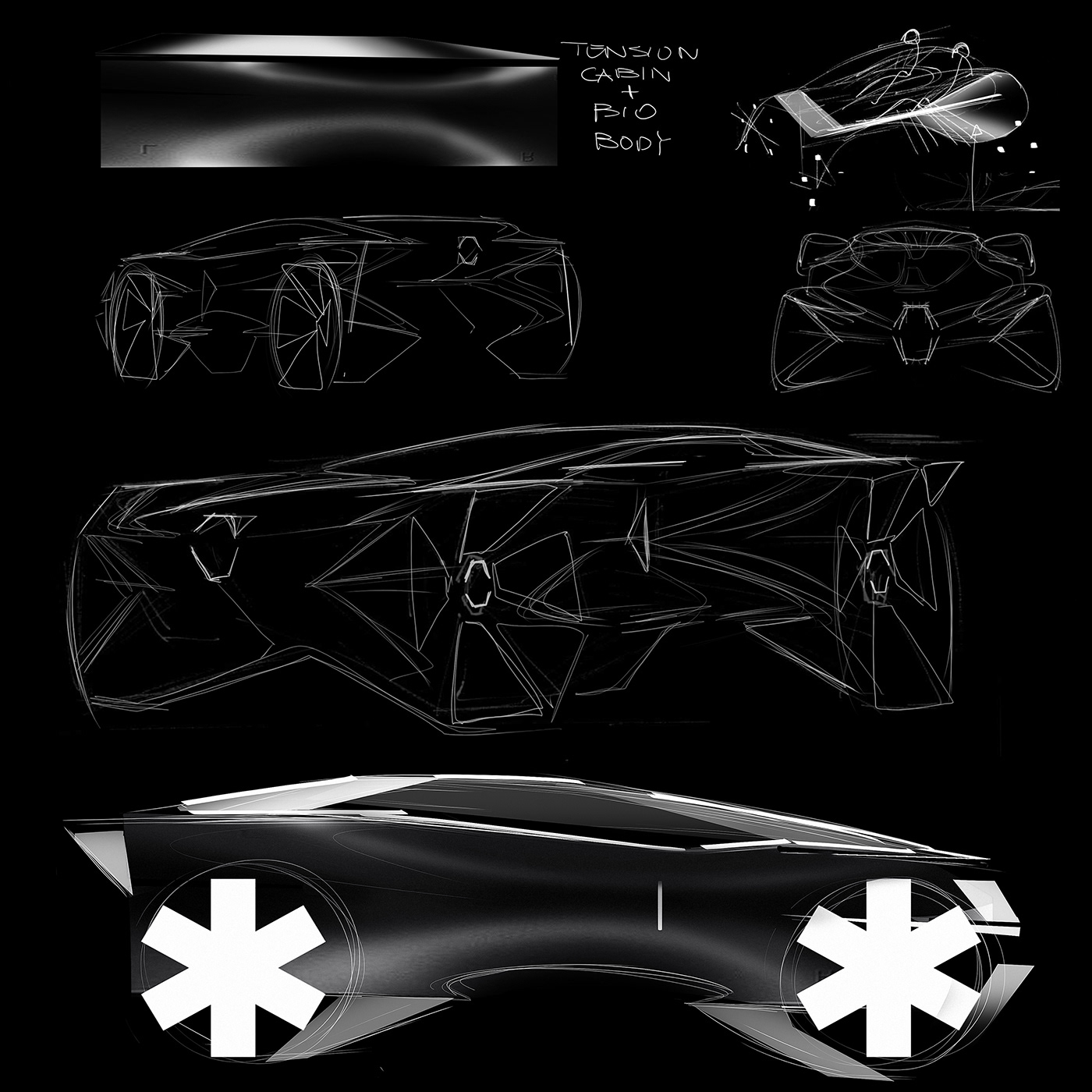 automobile，Sense of science and technology，Cool，Hand drawn，