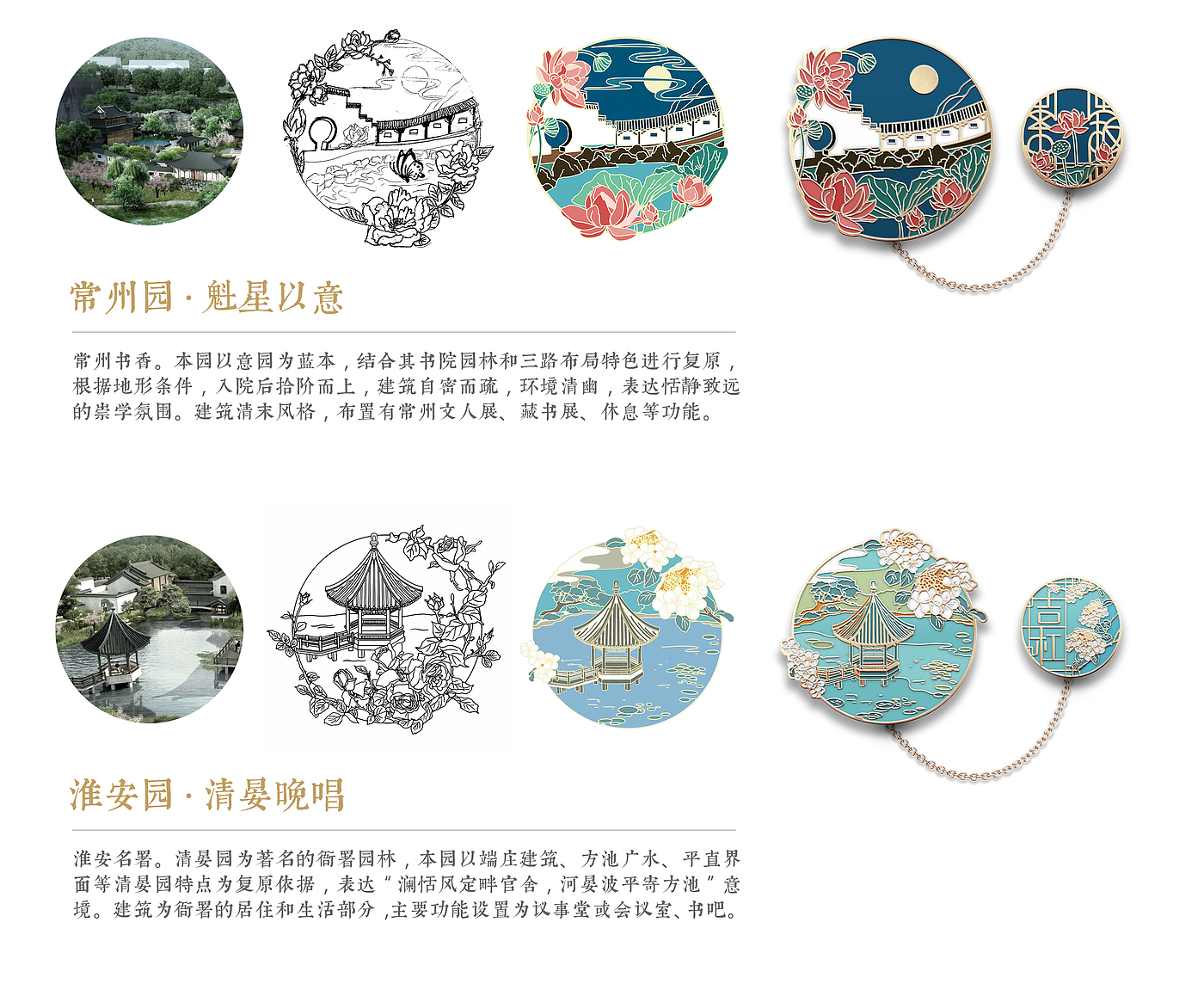 Cultural and creative design，badge，Travel，Metal，Hand drawn，Illustration，