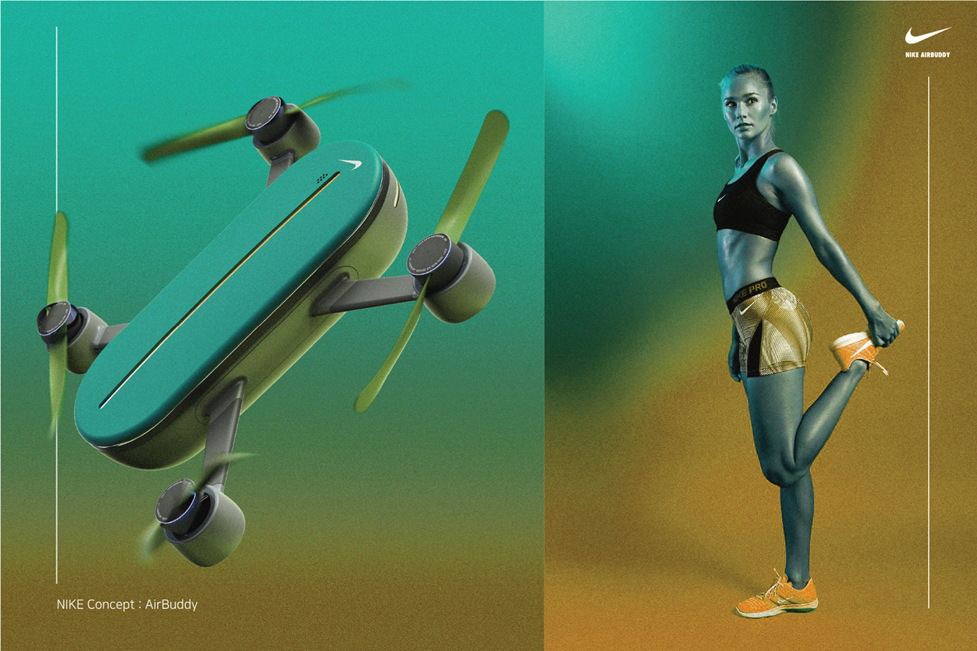NIKE AIRBUDDY，UAV，motion，nike，