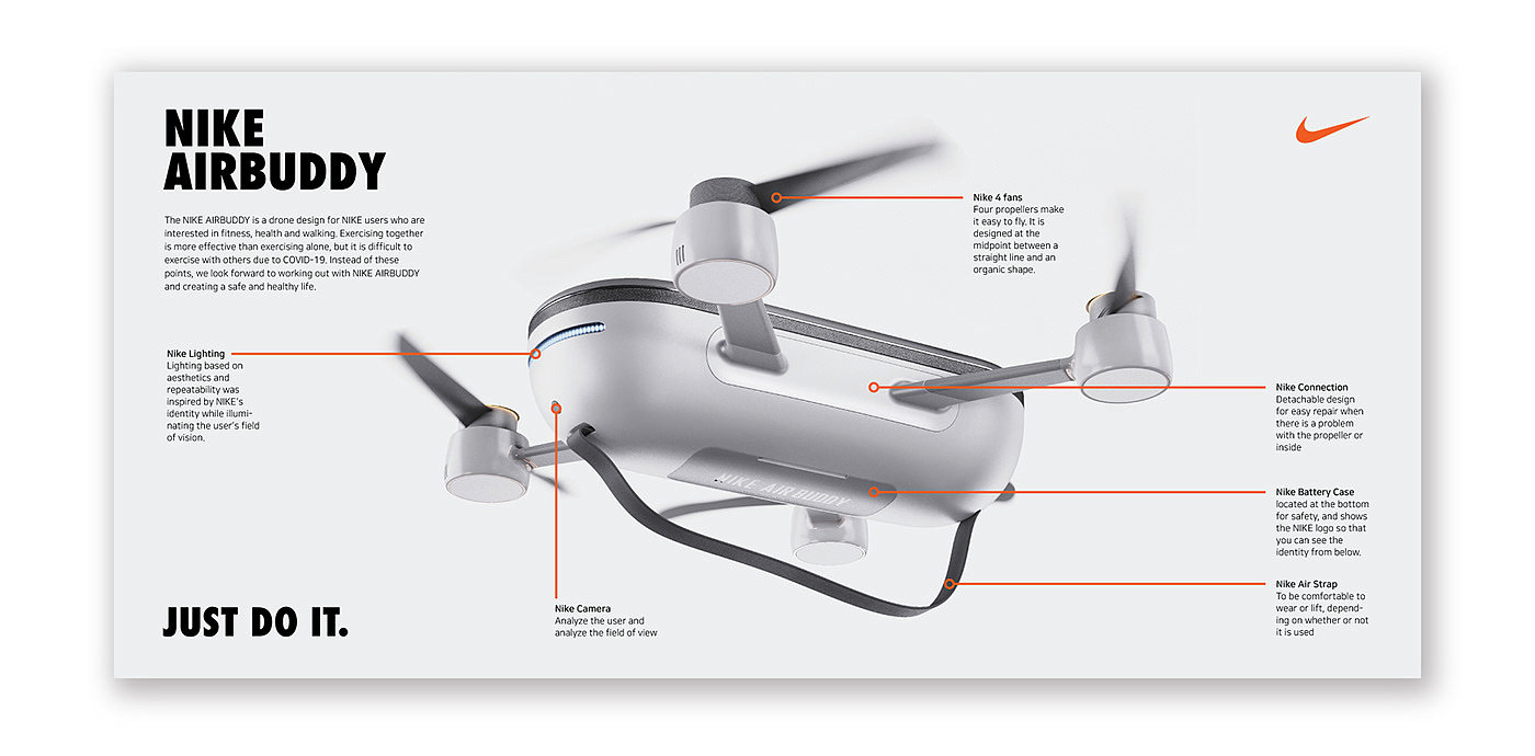 NIKE AIRBUDDY，UAV，motion，nike，