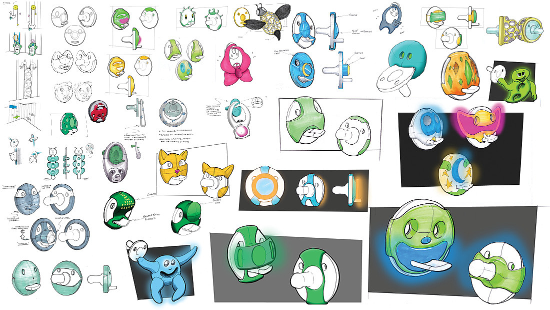 Baby design，nipple，Loss prevention，Intelligent products，