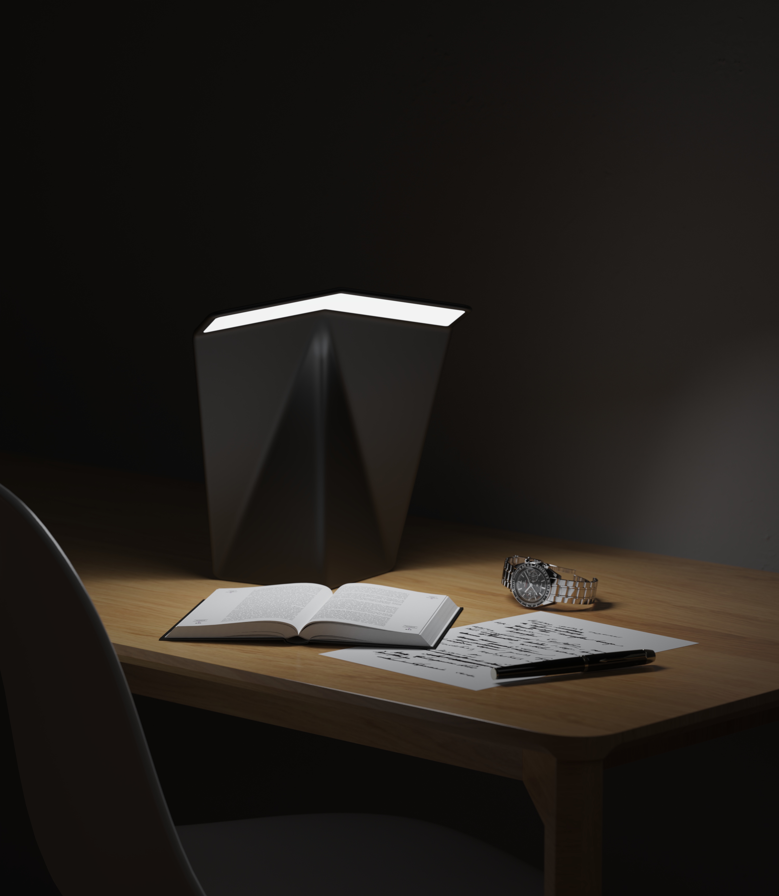 Desk lamp，Portable，fold，Hinge，flexibility，