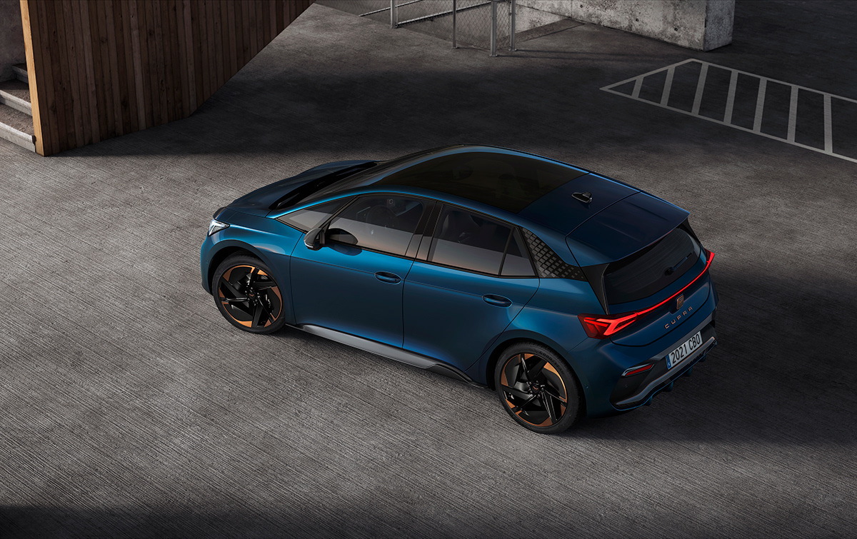 CUPRA Born，Automobile design，blue，