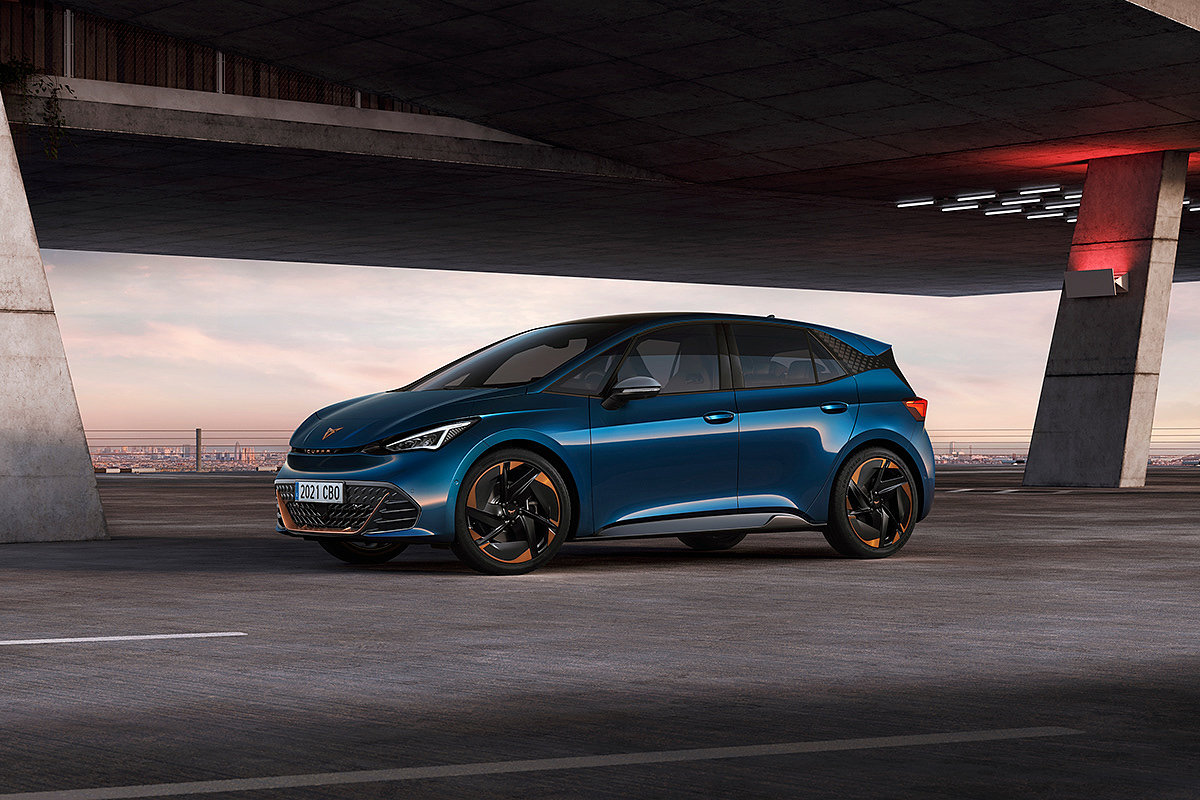 CUPRA Born，Automobile design，blue，