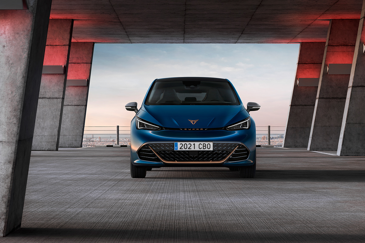 CUPRA Born，Automobile design，blue，