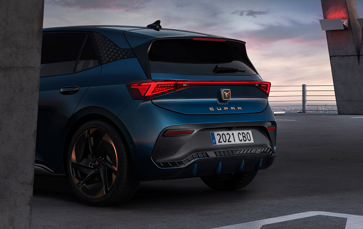CUPRA Born，Automobile design，blue，