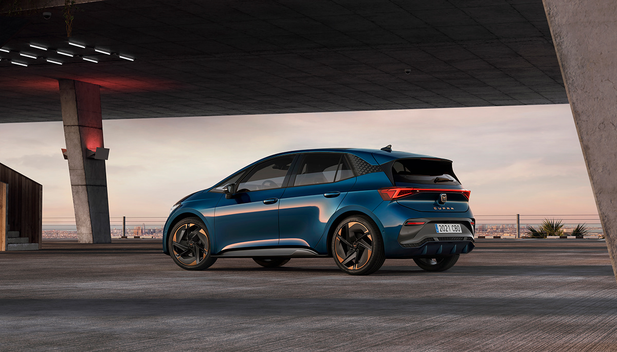 CUPRA Born，Automobile design，blue，