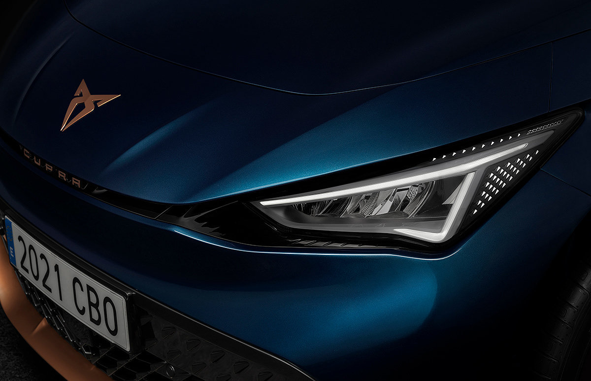 CUPRA Born，Automobile design，blue，