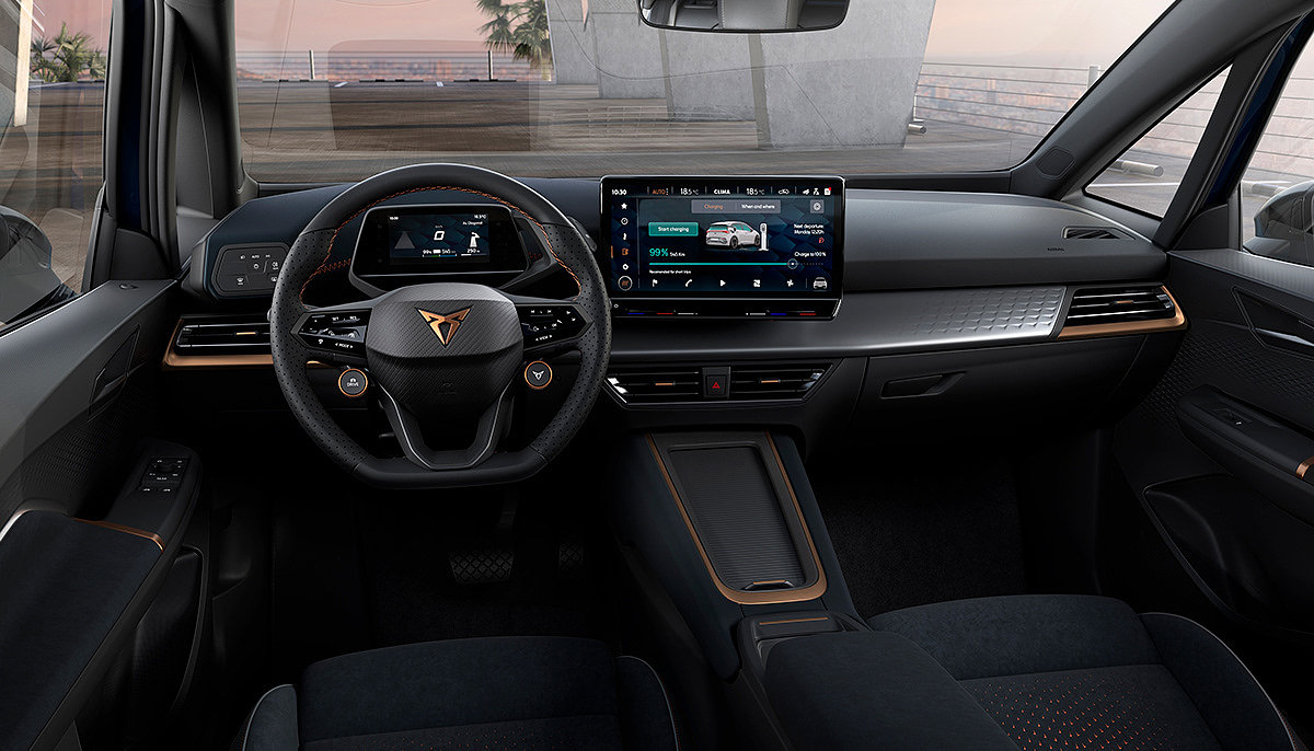 CUPRA Born，Automobile design，blue，