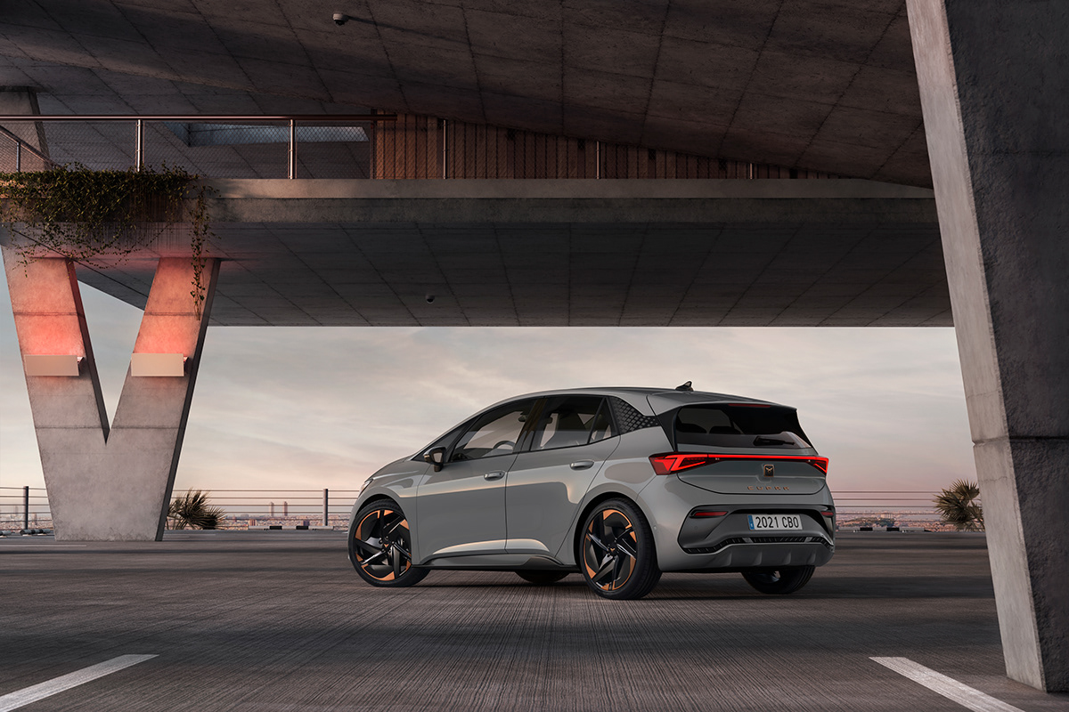 CUPRA Born，Automobile design，blue，