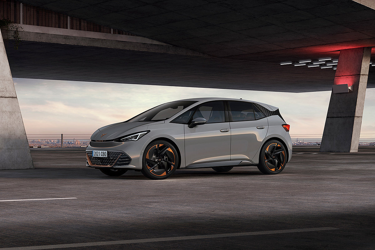 CUPRA Born，Automobile design，blue，