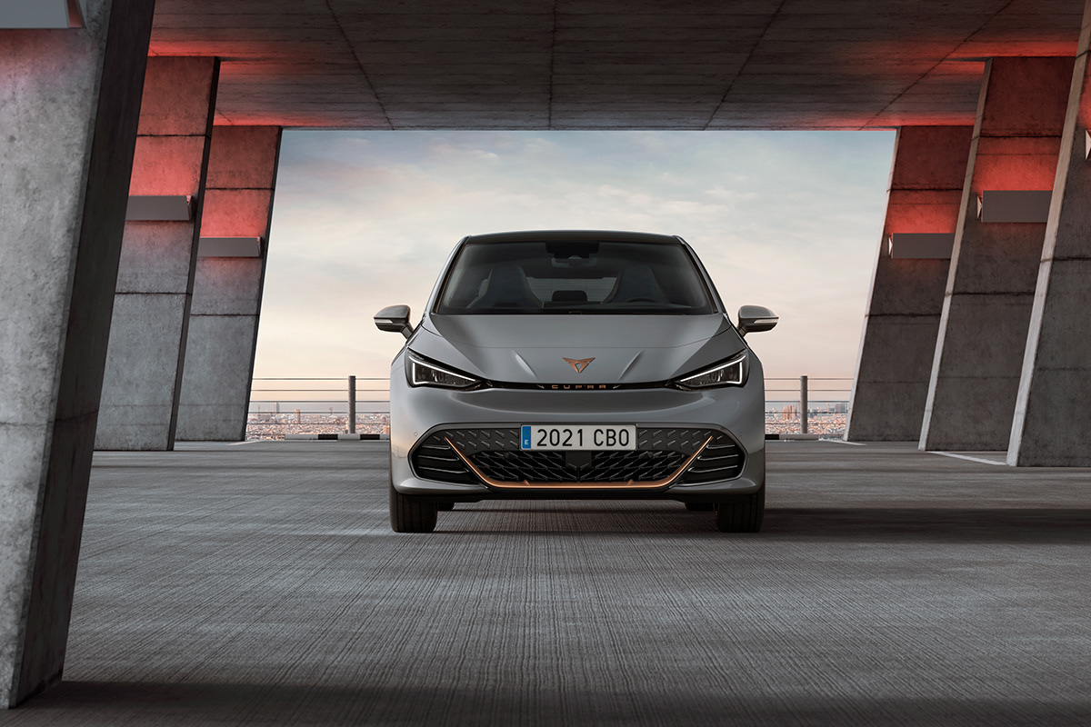 CUPRA Born，Automobile design，blue，