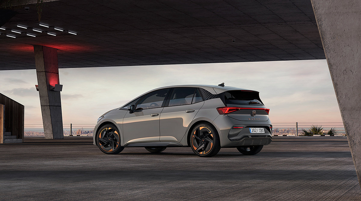 CUPRA Born，Automobile design，blue，