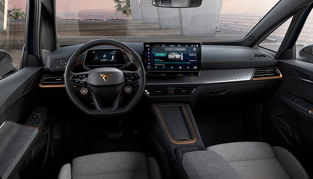CUPRA Born，Automobile design，blue，