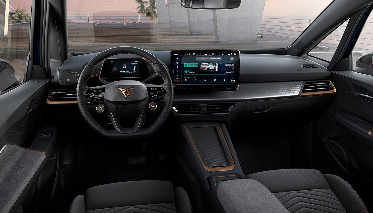 CUPRA Born，Automobile design，blue，