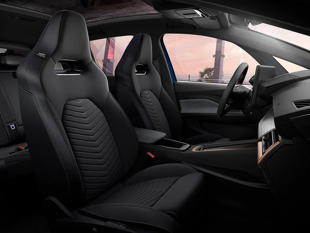 CUPRA Born，Automobile design，blue，