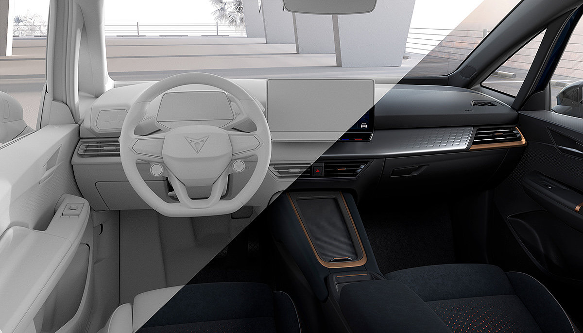 CUPRA Born，Automobile design，blue，