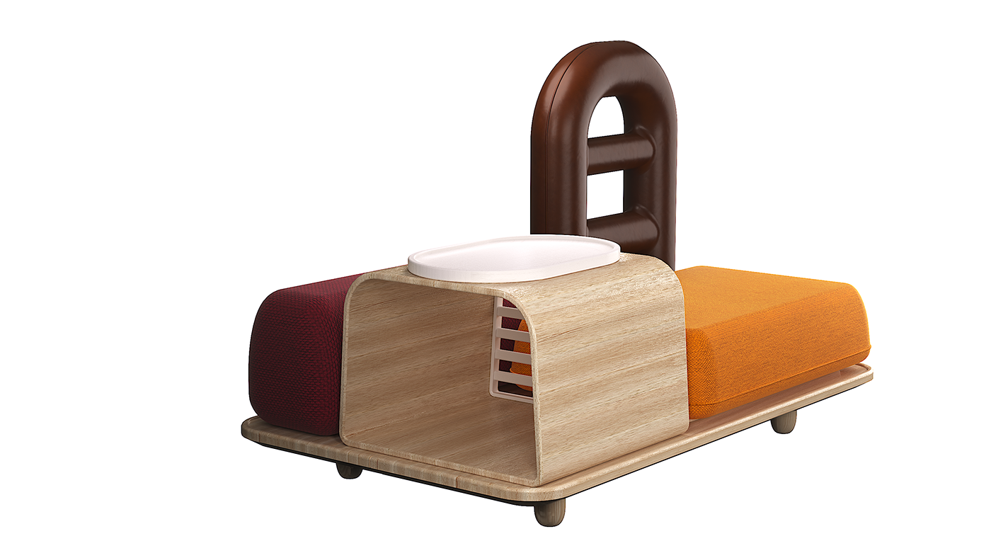 The dog & family，Multifunctional furniture，Modular design，