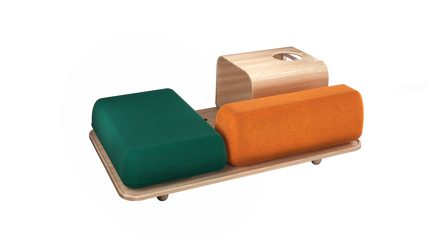 The dog & family，Multifunctional furniture，Modular design，