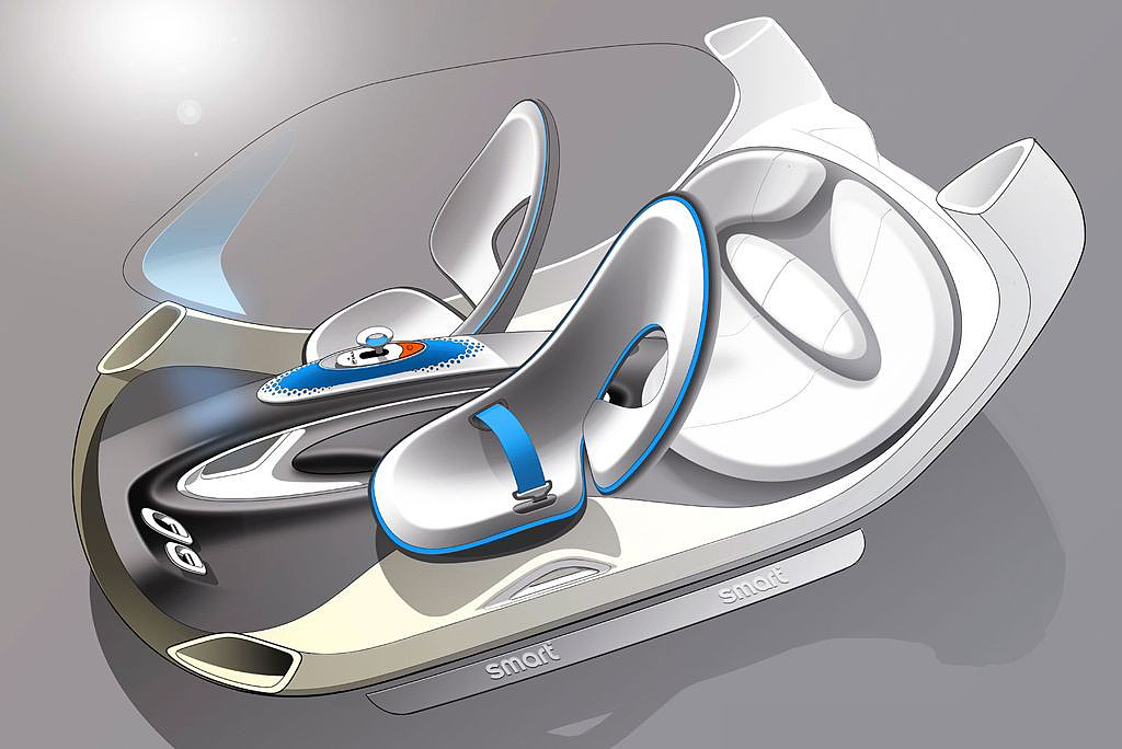 Smart Forjoy，Concept car，Hand drawing，full set，