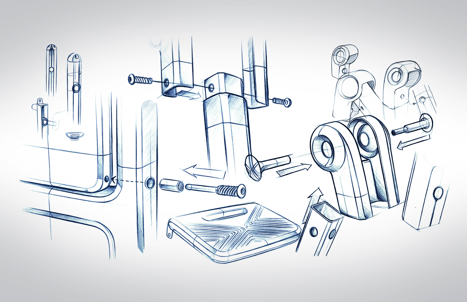 DEXTER，portable，fold，ladder，